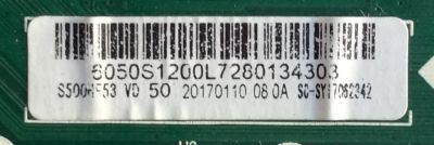 MAIN / FUENTE (COMBO) / INSIGNIA B17062342 / TP.MS3393T.PC792 / 6050S1200L / S500HF53 VD / PANEL S500HF53 / MODELO 50" - Imagen 2