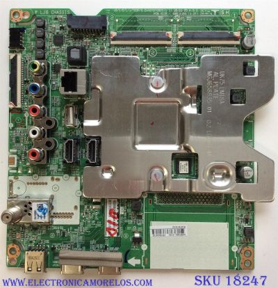 MAIN PARA TV LG NUMERO DE PARTE EBT65245703 / EAX67872805(1.1) / PANEL HC550EGG-ABSR4-214X / DISPLAY HV550QUB-N4D / MODELO 55UK6500AUA.BUSTLJR