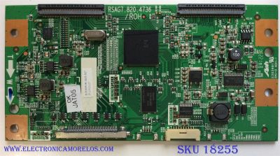 T-CON / HISENSE 156276 / RSAG7.820.4736 / ROH / JF1206120237 / PANEL HE420FD-B56\PW1 / MODELO 42K316DW