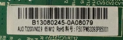MAIN / FUENTE ( COMBO ) / APEX B13080245 / TP.MS3393.P85 / PANEL T320XVN02.9 / MODELO LE3245M	 - Imagen 2