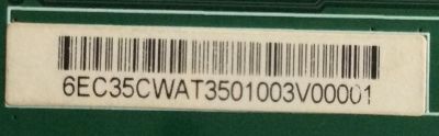 T-CON / PANASONIC 6EC35CWAT / E88441 / 6EC35CWAT350103V00001 / PANEL V500DJ2-KS5 REV:J3 / MODELO TC-50CX600U - Imagen 2