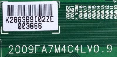 T-CON / SAMSUNG LJ94-02863B / 2009FA7M4C4LV0.9 / 2863B /SAMSUNG LJ94-02859A/LJ94-02860A/LJ94-02852D/LJ94-02860B/LJ94-02859B/LJ94-03155A/LJ94-02852C/LJ94-02853F/LJ94-02853C/ PANEL LTF400HF08 / MODELO UN40B6000VFXZA/ UN40B7000WFXZA/ UN46C5000QFXZA - Imagen 2