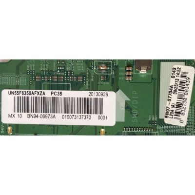 MAIN PARA TV SAMSUNG NUMERO DE PARTES  BN94-06973A / BN41-01958B / BN97-07704A / SUSTITUTA BN94-06969A / PANEL CY-HF550CSLV3H / MODELO UN55F6350AFXZA UH02	 - Imagen 2