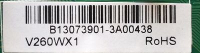 MAIN / FUENTE (COMBO) / "NOTA: RCA DAÑADO" AFFINITY B13073901 / T.MS3393.81 / V260WX1 / E310229 / PANEL`S TY390LK03-ACW6 / MODELO SLE2039 - Imagen 2