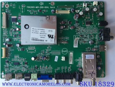 MAIN / VIZIO 756TXACB2K028 / 715G3951-M01-000-004L / TXACB2K028 / 715G3951-M01-000-004L VER:A / PANEL TPT260B2-TWR1 REV R13B / MODELO VA26LHDTV10T