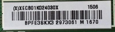 MAIN / SHARP XECB01K024 / 715G6840-M01-000-004K / XECB01K024030X / E243951 / PANEL TPT315B5-HVN REV.S520D / MODELO LC-32LB261U - Imagen 2