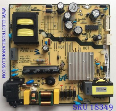 FUENTE DE PODER PARA TV TCL /  81-PBE045-M02 / PLE100-2B / PLE100-2A / PANEL LVU430AUOT E5 / MODELO 43S405TDAA / 43S405LDAA / 43S403 /  43S405TCAA	