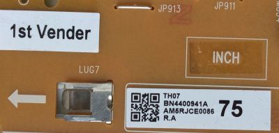 FUENTE DE PODER / SAMSUNG BN44-00941A / L75E7NQ_NHS / REV:1.0 / MODELO QN75Q7FNAFXZA / QN75Q7FNAFXZA DB04 - Imagen 2