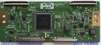 T-CON / LG 6871L-2411B / 6870C-0358A / 2411B / SUSTITUTAS 6871L-2411C/6871L-2693A/6871L-2554A/6871L-2411D/6871L-2411A/6871L-2789A / PANEL LC470EUF (SD)(F1) / LC470EUF (SD)(A1) / MODELO 47LV5400-UA / 47LV5500-UA AUSYLJR / 47LW5600-UA / 47LW6500-UA AUSYLUR