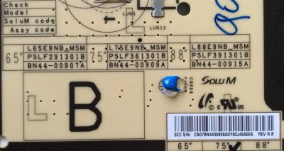 FUENTE DE PODER / SAMSUNG BN44-00909A / L75E9NB_MSM / PSLF361301B / MODELOS QN75Q7FAMFXZA AA01 / QN75Q7FAMF - Imagen 2