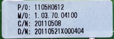 MAIN / APEX 1105H0612 / CV318H-A / PANEL LTA400HF16 / MODELO LE40H88	 - Imagen 2