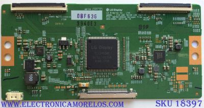 T-CON / LG 6871L-3940E / 6870C-0553A / 3940E / PANEL LC550EQE (FH)(M2) / MODELOS 55UX340C-UF / 55UX340C