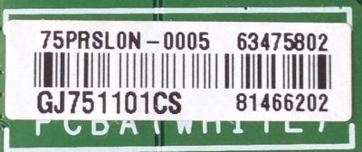 MAIN / LG EBT64031004 / EAX66464302 (1.0) / 63475802 / PANEL LC550EQE (FH)(M2) / MODELOS 55UX340C-UF / 55UX340C - Imagen 3