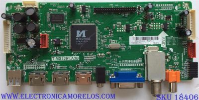 MAIN / APEX E12100351 / T.MS3391.A3B / E198407 / CN.3110E71 / L12100189 / PANEL`S V390HJI-P02 REV.C1 / V290HJI-P02 / MODELO LE3943