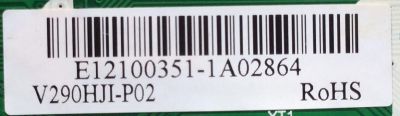 MAIN / APEX E12100351 / T.MS3391.A3B / E198407 / CN.3110E71 / L12100189 / PANEL`S V390HJI-P02 REV.C1 / V290HJI-P02 / MODELO LE3943 - Imagen 2