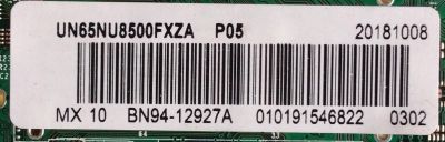 MAIN PARA TV SAMSUNG 4K·UHD / NUMERO DE PARTE BN94-12927A / BN41-02636A / BN97-14118A / BN9412927A / PANEL CY-SN065FLLV4H / MODELOS UN65NU7200FXZA FA03 / UN65NU800DFXZA FD04 / UN65NU800DFXZA FA01 / UN65NU8000FXZA FE07 / UN65NU8500FXZA FB02 - Imagen 2