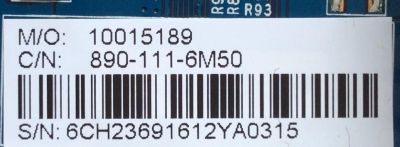 TARJETA INTERFACE PARA TV WESTINGHOUSE / NUMERO DE PARTE 10015189 / CV6M50L-A / 890-111-6M50 / CV6M50L-A-12 / 6CH2369 / CQC12134084760 / E198681 / PANEL T550-DXA-DLED / MODELOS WD55UB4530 TW-06711-A055R / WD55UB4530 - Imagen 3