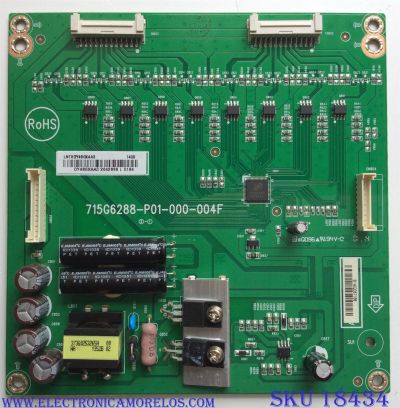 LED DRIVER / VIZIO LNTVDY48GXAA3 / 715G6288-P0C-000-0040 / PANEL TPT500J1-HVN04 REV:S17TC / MODELO E500I-B1 LTYWPLDQ	