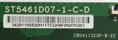T-CON PARA TV TCL·ROKU / NUMERO DE PARTE 3429110052 / 34.29110.052 / 34291100520H11T / ST5461D07-1-C-D / C054115COF-B-12 / PANEL'S LVU550NDEL / LVU550ND1L / MODELOS 55S405 / 55S423 - Imagen 2