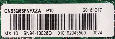 MAIN / SAMSUNG BN94-13028Q / BN41-02636A / BN97-14339P / PANEL CY-QN055FLLV6H / MODELO QN55Q65FNFXZA FA01/QNQ65F	 - Imagen 2