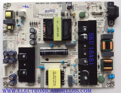 FUENTE DE PODER / SHARP 240924 / RSAG7.820.8349/ROH / HLL-4465WH / E166702 / CQC13134095636 / MODELOS 55R6000E / LC-55Q7530U / LC-55Q7530U 55G1834D4H / LC-55Q7530U 55G1830J9H