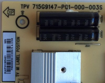 FUENTE DE PODER PARA TV VIZIO / NUMERO DE PARTE ADTVH1825AB1 / 715G9147-P01-000-003S / H1825AB1 / PANEL TPT650UA-QVN06.U REV:S300AJ / MODELOS E65-E1 / E65-F1 / D65-F1 / E65-E1 LTCWWV / E65-F1 LTMWWV / E65-F1 LTCWWV / D65-F1 LTMUWS / D65-F1 LTMWWS - Imagen 2