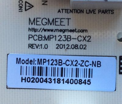 FUENTE DE PODER / RCA MP123B-CX2-ZC-NB / MP123B-CX2 / PANEL LSC320AN10-A04 / MODELO J32HE842-AN10	 - Imagen 2