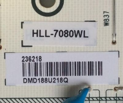 FUENTE DE PODER / SHARP 236218 / HLL-7080WL / CQC16134139053 / RSAG7.820.7442/ROH / PANEL HD750M7U71-L1 / MODELO LC-75Q7570U	 - Imagen 2