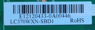 MAIN / E12120433 / T.RSC8.10A 11153 / PANEL LC370WXN-SBD1 / MODELO 37"	 - Imagen 2