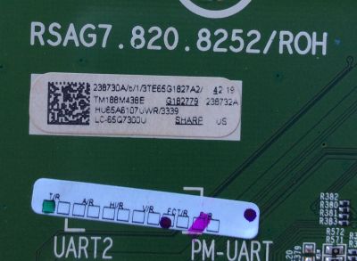 MAIN / SHARP 238730A / 238732A / RSAG7.820.8252/ROH / 238730 / 238732 / HU65A6107UWR / 3TE65G182 / PANEL`S HD650S1U71\S8\GM\ROH / HD650S1U71\S8\GM\CKD\ROH / MODELO LC-65Q7300U R65G182789H - Imagen 2