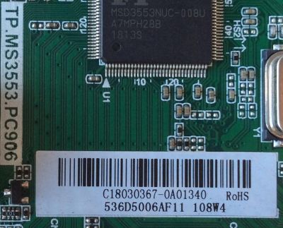 MAIN / FUENTE / ( COMBO ) INSIGNIA C18030367 / TP.MS3553.PC906 / 536D5006AF11 / PANEL T500HVN07.5 / MODELO NS-50D510NA19	 - Imagen 2