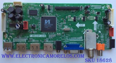 MAIN / APEX L12100187 / T.MS3391.A3B / ST3151A05-1 / PANEL V460HJ1-PE1 / MODELO LE4643T	