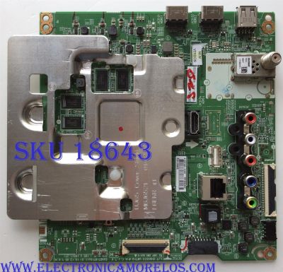 MAIN PARA TV LG 4K·UHD·HDR ((SMART TV)) / NUMERO DE PARTE EBT65023201 / EAX67187104(1.0) / EBT000-010W / 65023201 / PANEL NC600DGE AAFXC / DISPLAY LC600EGY (SK)(A6) / MODELO 60UJ6050 / 60UJ6050-UA  / 60UJ6050-UA.BUSYLOR