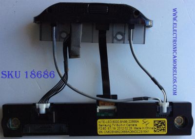 CÁMARA INCORPORADA / LG BN96-22666A / KITE-LED 8000 / SUSTITUTAS BN81-07133A / BN96-23819A / MODELOS UN46ES8000FXZA TS01 / UN55ES8000FXZA / UN60ES8000FXZA HS01 / UN65ES8000FXZA	