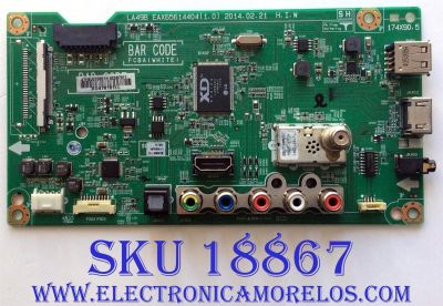 MAIN / LG EBU62587911 / EAX65614404(1.0) / EAX65614404 / 62587911 / PANEL NC390DUN-VXBP1 / MODELOS 39LB5600 / 39LB5600-UZ / 39LB5600-UZ.BUSJLJM
