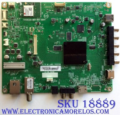 MAIN / VIZIO 756TXICB02K0210 / TXICB02K021 / 715G8320-M01-B01-004Y / TXICB02K021020X / PANEL TPT320B5-FHBN0.K / MODELO D32F-F1 LTMUVMKU