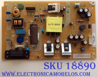 FUENTE DE PODER / VIZIO ADTVI1206XA7 / 715G7734-P01-002-002S / (X)ADTVI1206XA7 / PANEL TPT320B5-FHBN0.K / MODELOS D32F-F1 LTMUVMKU / D32F-F1 LTMWVMKU