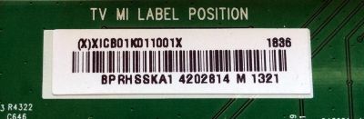 MAIN PARA TV INSIGNIA ORIGINAL / NUMERO DE PARTE XICB01K011 / 715G9566-M01-B00-005K / (X)XICB01K011001X / E243951 / DISPLAY T430QVN03.0 / PANEL TPT430U3-QVN03.U REV:S0B0S / MODELO NS-43DF710NA19 - Imagen 2