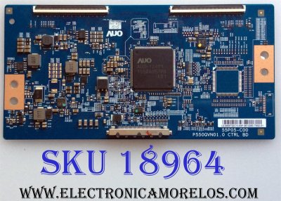 T-CON / INSIGNIA 55.55T22.C10 / P550QVN01.0 / 5555T22C10 / 55P05-C00 / PANEL TPT550U1-QVN03.U REV:S0B0A / MODELO NS-55DR710NA17