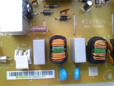 FUENTE DE PODER / VIZIO 55.73X02.A01 / WDL-054N2 / 5573X02A01G / 48.73X03.011 / 5573X02A01 / L1268-1 / PANEL T240XVN01.0 / MODELO E240AR - Imagen 2