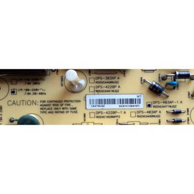 FUENTE DE PODER / SHARP RDENCA471WJQZ / DPS-403AP-1 A / 2950314506 / DPS-383AP / PANEL JE695R3HA10Z / MODELO LC-70UD1UA - Imagen 3