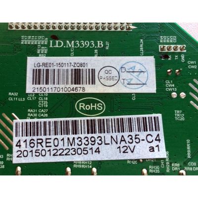MAIN / RCA 416RE01M3393LNA35-C4 / LD.M3393.B / LG-RE01-150117-ZQ801 / 20150122230514 12V a1 / 215011701004678 / 0117-ZQ801 / 3531 - Imagen 3