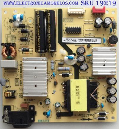 FUENTE PARA TV TCL  08-L121L44-PW200AA  / 40-L121H4-PWB1CG / MODELO TCL 43S515 / 43S517
