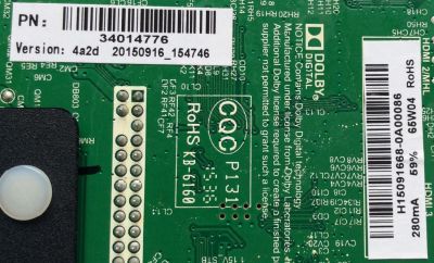 MAIN / FUENTE / (COMBO) ELEMENT /34014776 / TP.MS3393.PB51 / H15091668 / PANEL V400HJ6-PE1 / MODELO / ELEFT406 / ELEFT406 K5C0M / ELEFT406 P5C0M / ELEFT406 M4C0M / ELEFT406 M5C0M - Imagen 2