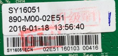 MAIN / FUENTE / (COMBO) ELEMENT / K15121407 / TP.MS3393.PB818 / SY16051 / 890-M00-02E51 / PANEL T320-0DX-DLED / MODELO ELEFW328 - Imagen 2