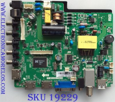 MAIN / FUENTE / (COMBO) ELEMENT / K15121407 / TP.MS3393.PB818 / SY16051 / 890-M00-02E51 / PANEL T320-0DX-DLED / MODELO ELEFW328