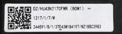 MAIN FUENTE (COMBO) PARA TV HISENSE·ROKU TV FHD / NUMERO DE PARTE 244591 / HU43N2170FWR / RSAG7.820.8317/ROH / 39632-244591-18BA / DISPLAY HV430FHB-N10 / MODELO 43H4E - Imagen 3