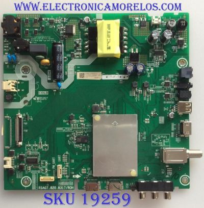 MAIN FUENTE (COMBO) PARA TV HISENSE·ROKU TV FHD / NUMERO DE PARTE 233809 / RSAG7.820.8317/ROH / HU43N2170FWR / 233811 / 233809B / 233811B / DISPLAY HV430FHB_N10 / MODELO 43H4E