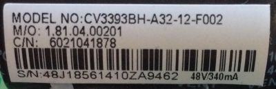 MAIN / FUENTE / (COMBO) / WESTINGHOUSE / 6021041878 / CV3393BH-A32-12-F002 / 44T094 / DISPLAY RUNTKC042ZZPN V1.0 / MODELO DWM32H1Y1 - Imagen 2