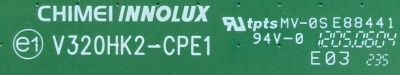 T-CON / SAMSUNG / 35-D078802 / V320HK2-CPE1 / PANEL LE500CGM-C1 / MODELOS UN50ES6100FXZA / UN50ES6150FXZA - Imagen 2